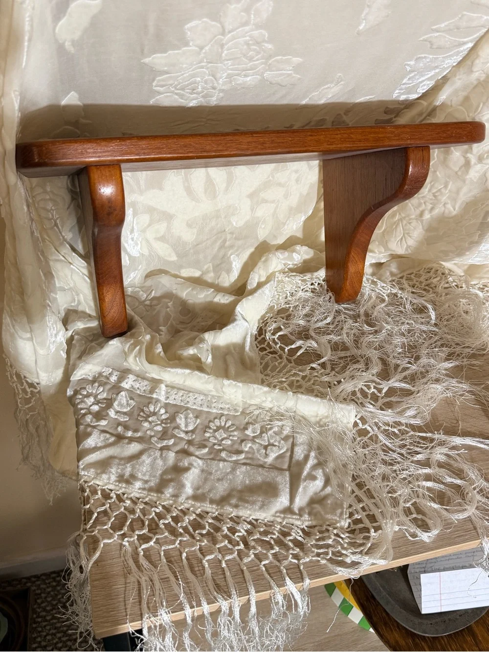 Cottagecore Wooden Wall Shelf